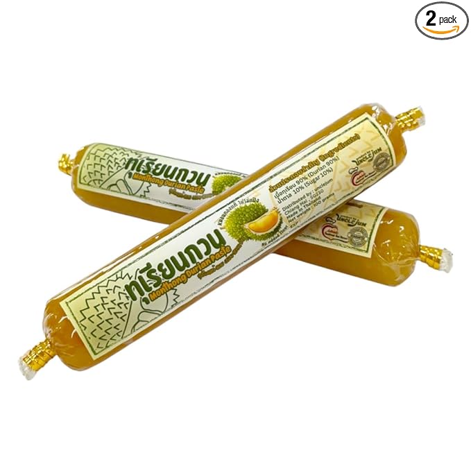 Thai Monthong Durian Paste: Creamy Exotic Fruit Spread (100g)