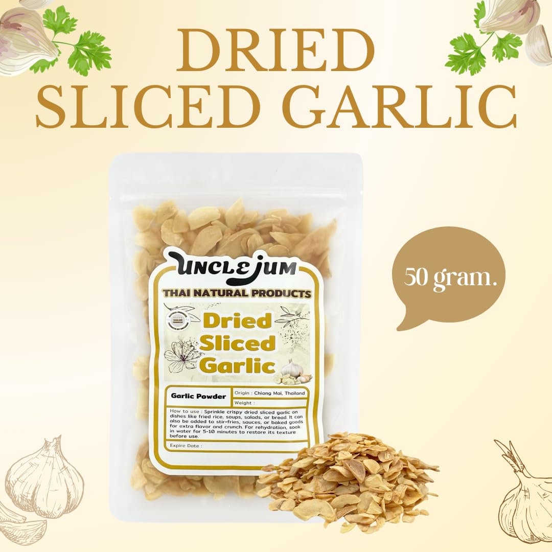 Thai Garlic Flakes: Dried Garlic Slice Chips for Authentic Cooking