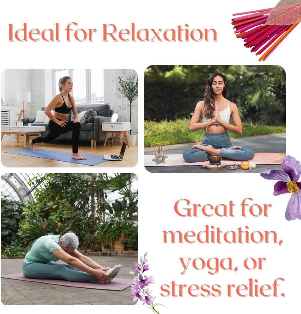 Lotus Incense Holder Gift Set – Thai Aromatherapy Incense and Scented Candle Kit