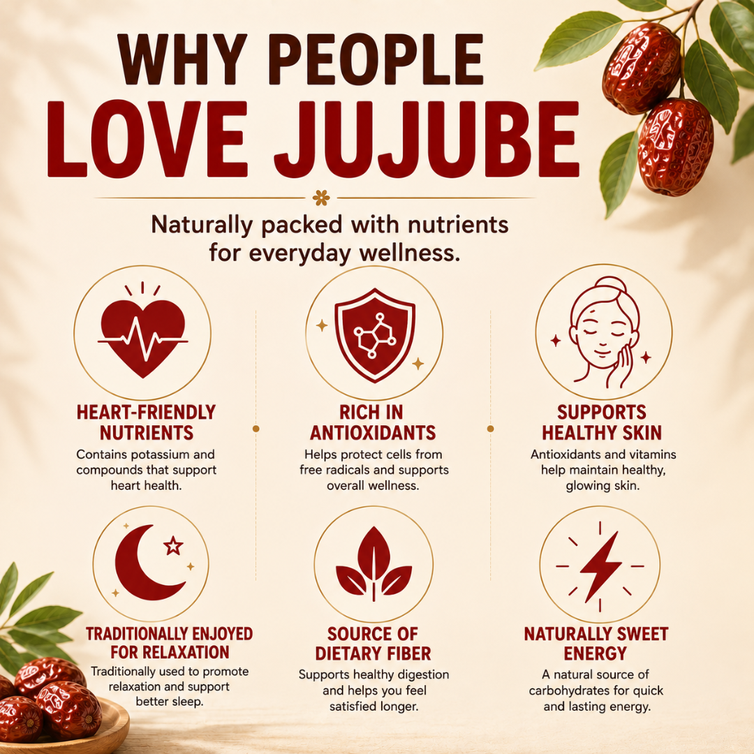 UNCLEJUM Dried Jujube Red Date 200g