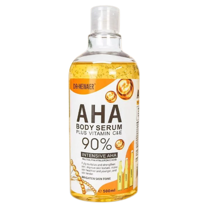 AHA Body Solution 95% 500ml – Intensive AHA Body Serum | Exfoliating Body Treatment with Glycolic, Lactic & Citric Acids | Brightening & Hydrating Body Care