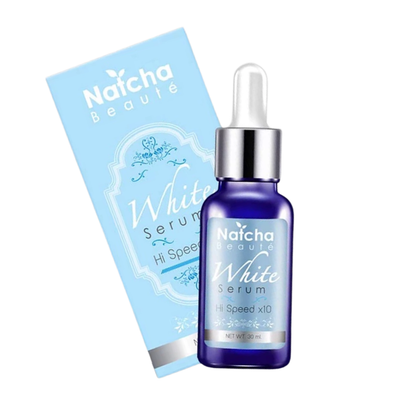 Natcha Beaute White Serum 30ml – Brightening Facial Serum with Alpha Arbutin, Licorice Root & Scutellaria | Dark Spot & Hydrating Face Serum