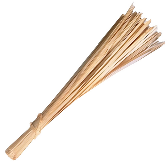 UNCLEJUM Thai Handmade Bamboo Tie Strips – 100 Natural Bamboo Binding Strips for Banana Leaf Wrapping, Sticky Rice, Thai Desserts, Gardening, Crafts & DIY (12 Inch)