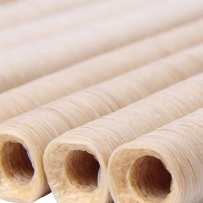 Edible Collagen Sausage Casings Tube 28mm x 4m – Natural Sausage Making Tube for Homemade Sausages, Thai Isan Sausage, Sai Ua, and Chinese Sausage