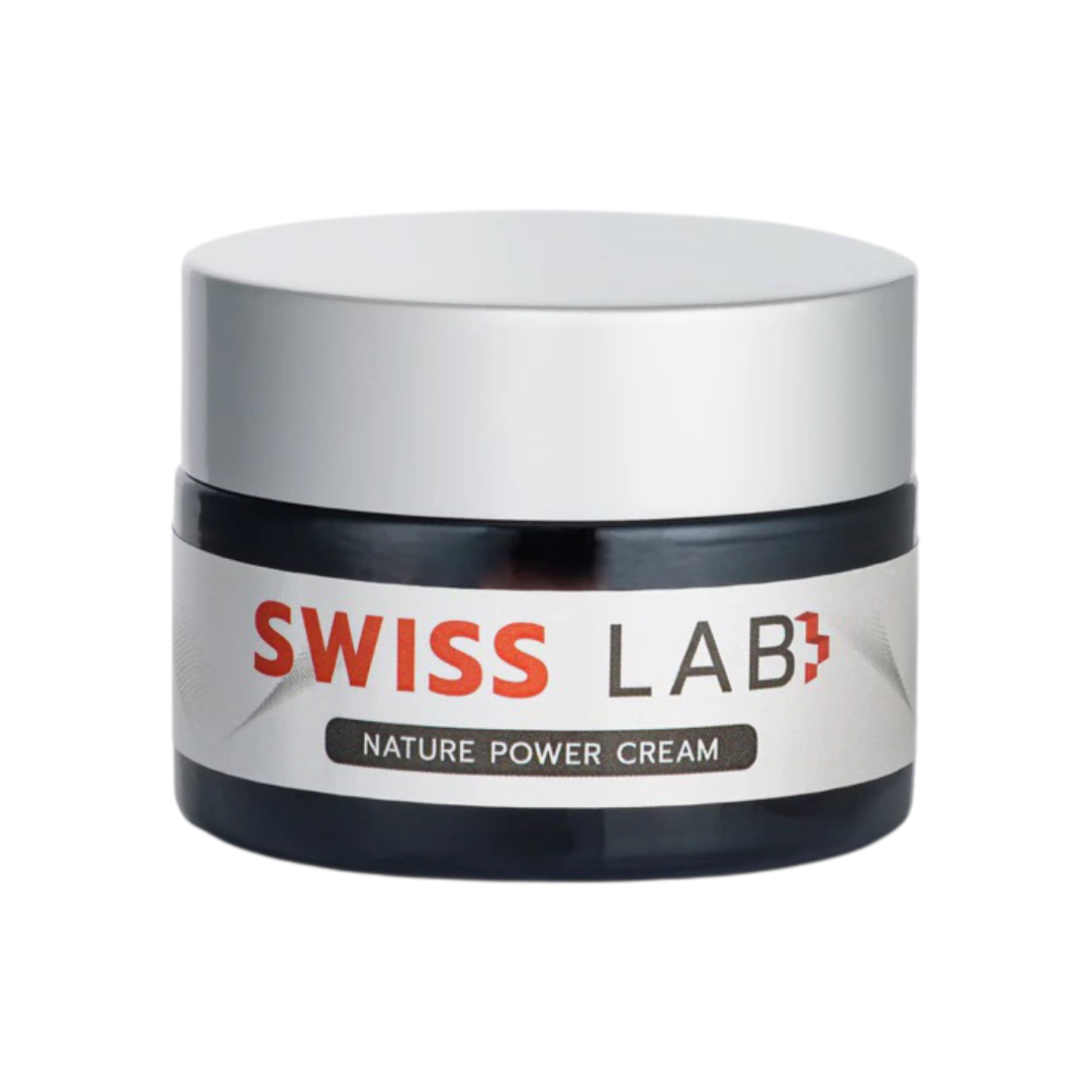 SWISS LAB Nature Power Cream Hydrating &amp; Brightening Daily Facial Moisturizer with Swiss Botanical Extracts 1 Fl Oz (30 mL)