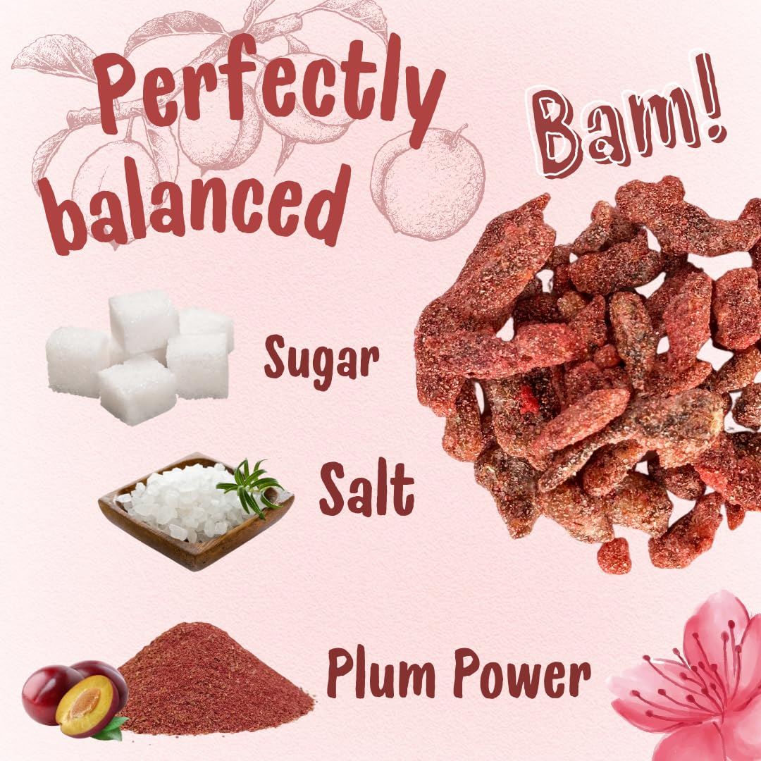 UNCLEJUM Tamarind Zesty with Plum Powder 100g – Thai Sweet & Sour Chewy Tamarind Snack | JeedJard 5-Taste Candy | Authentic Thai Fruit Snack