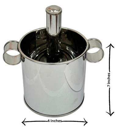 Stainless Steel Cendol Maker – Lod Chong Press Tool for Thai &amp; Singapore Dessert | Pandan Coconut Milk Noodle Maker | 4-Inch Dessert Press