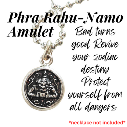 Genuine Phra Rahu-Namo Thai Amulet Pendant – Wat Yang-Yai Temple, Nakhon Si Thammarat