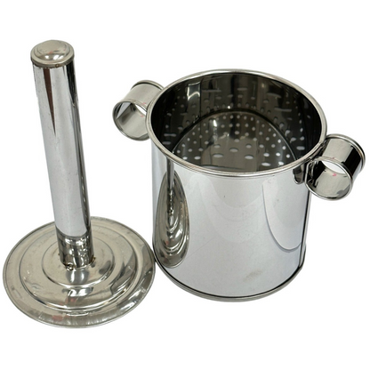 Stainless Steel Cendol Maker – Lod Chong Press Tool for Thai &amp; Singapore Dessert | Pandan Coconut Milk Noodle Maker | 4-Inch Dessert Press
