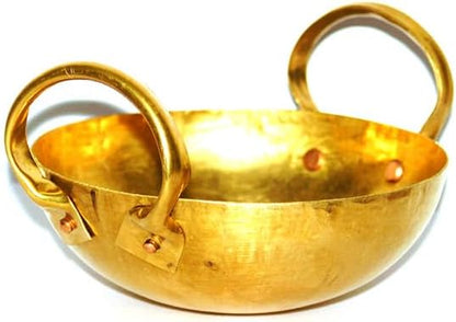 Brass Wok Pan – Thai Home Cooking &amp; Dessert Pan (6 , 8 , 12 inches)