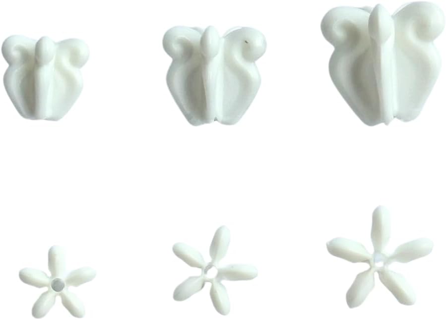 Pack 100 Pcs Artificial Dok-Rak Thai Crown Flower Fake Plastic Calotropis for DIY Garland Craft