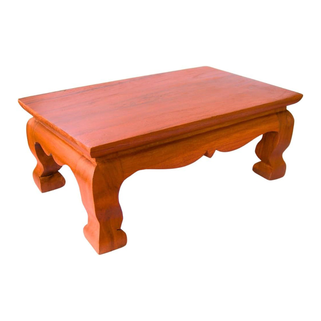 Mini Thai Wood Table for Buddha Statue Sculpture Stand, Pedestal, Cozy Asian Decoration (6x10 inches)