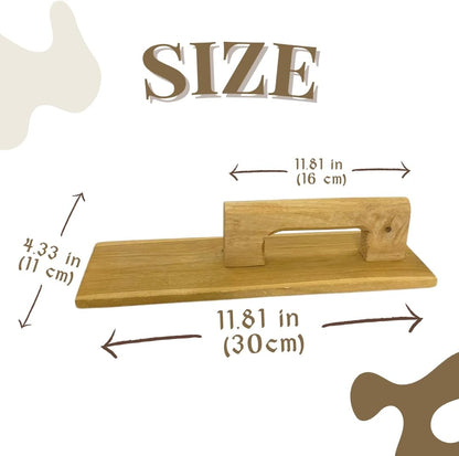 Wooden Craft Smoothing Board – 12 Inch Lightweight Handle Tool for DIY Projects, Paper Crafting, Clay Modeling, Handmade Artworks