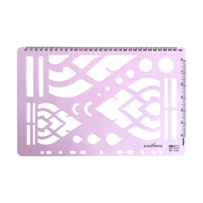 Set 3 Traditional Thai Pattern Template for Painting, Drawing, and DIY Craft Projects