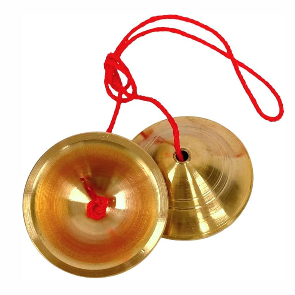 Thai Brass Cymbals – Handmade Traditional Thai Musical Instrument for Music and Dance