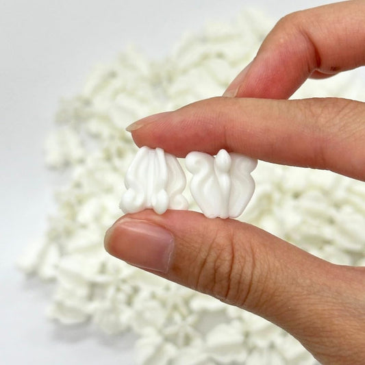 Pack 100 Pcs Artificial Dok-Rak Thai Crown Flower Fake Plastic Calotropis for DIY Garland Craft