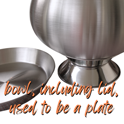 Thai Buddhist Monk’s Begging Bowls – Stainless Steel Alms Set from Thailand