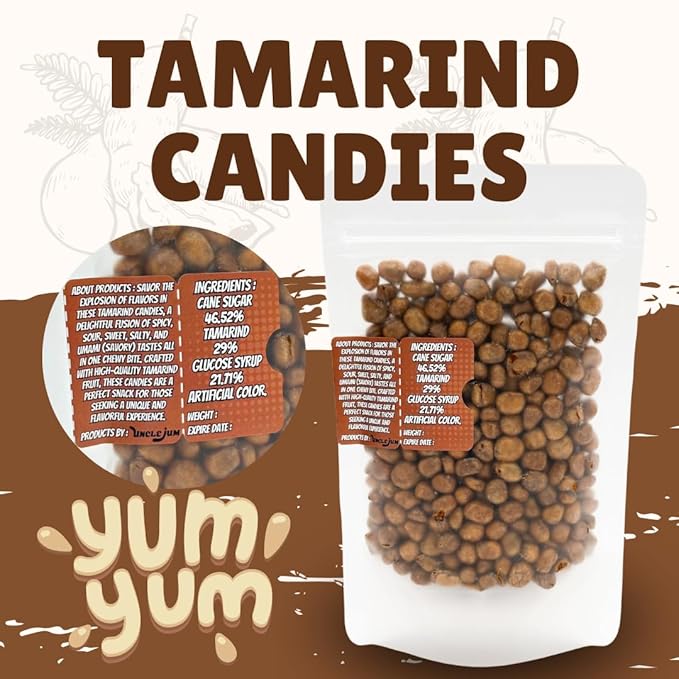 UNCLEJUM Thai Tamarind Chewy Candy: 5 Flavor Fusion Snack