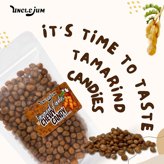 UNCLEJUM Thai Tamarind Chewy Candy: 5 Flavor Fusion Snack