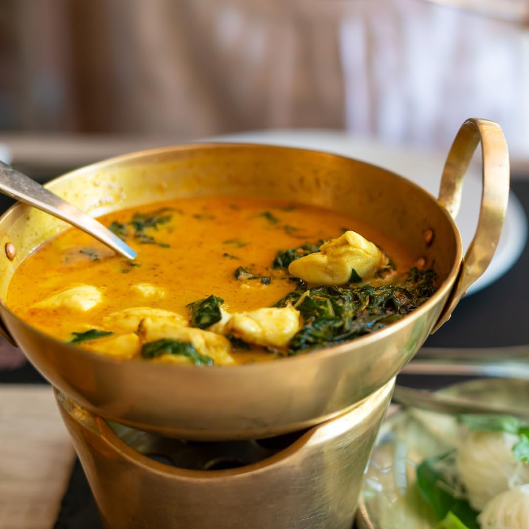 Brass Wok Pan – Thai Home Cooking &amp; Dessert Pan (6 , 8 , 12 inches)