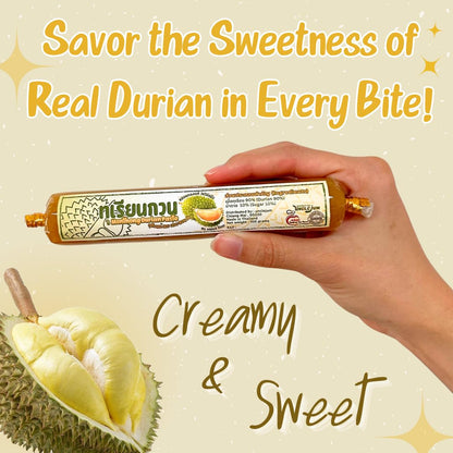 Thai Monthong Durian Paste: Creamy Exotic Fruit Spread (100g)