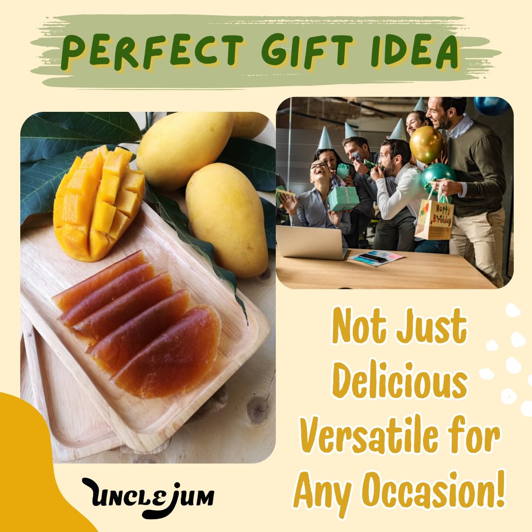 Thai Dried Mango Sheets – Soft &amp; Chewy Fruit Leather Snack