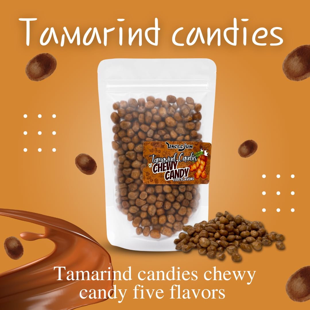 UNCLEJUM Thai Tamarind Chewy Candy: 5 Flavor Fusion Snack