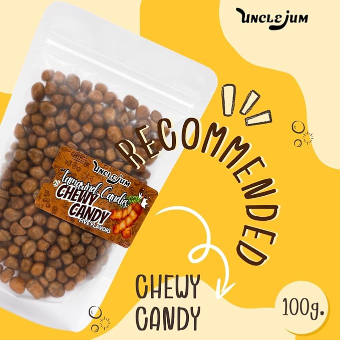 UNCLEJUM Thai Tamarind Chewy Candy: 5 Flavor Fusion Snack