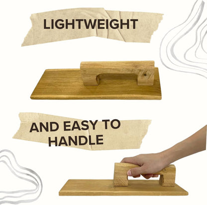 Wooden Craft Smoothing Board – 12 Inch Lightweight Handle Tool for DIY Projects, Paper Crafting, Clay Modeling, Handmade Artworks