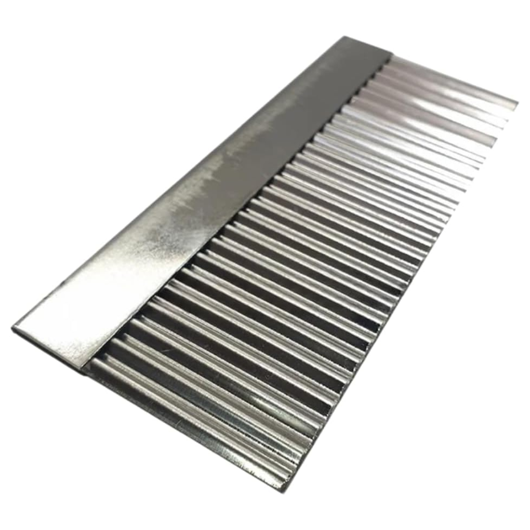 UNCLEJUM Thai Crinkle Cutter Serrated Knife – Stainless Steel Wavy Cutter for Agar Jelly, Grass Jelly, Khanom Chan, Vegetables & Decorative Food Slicing (5", 7", 10")