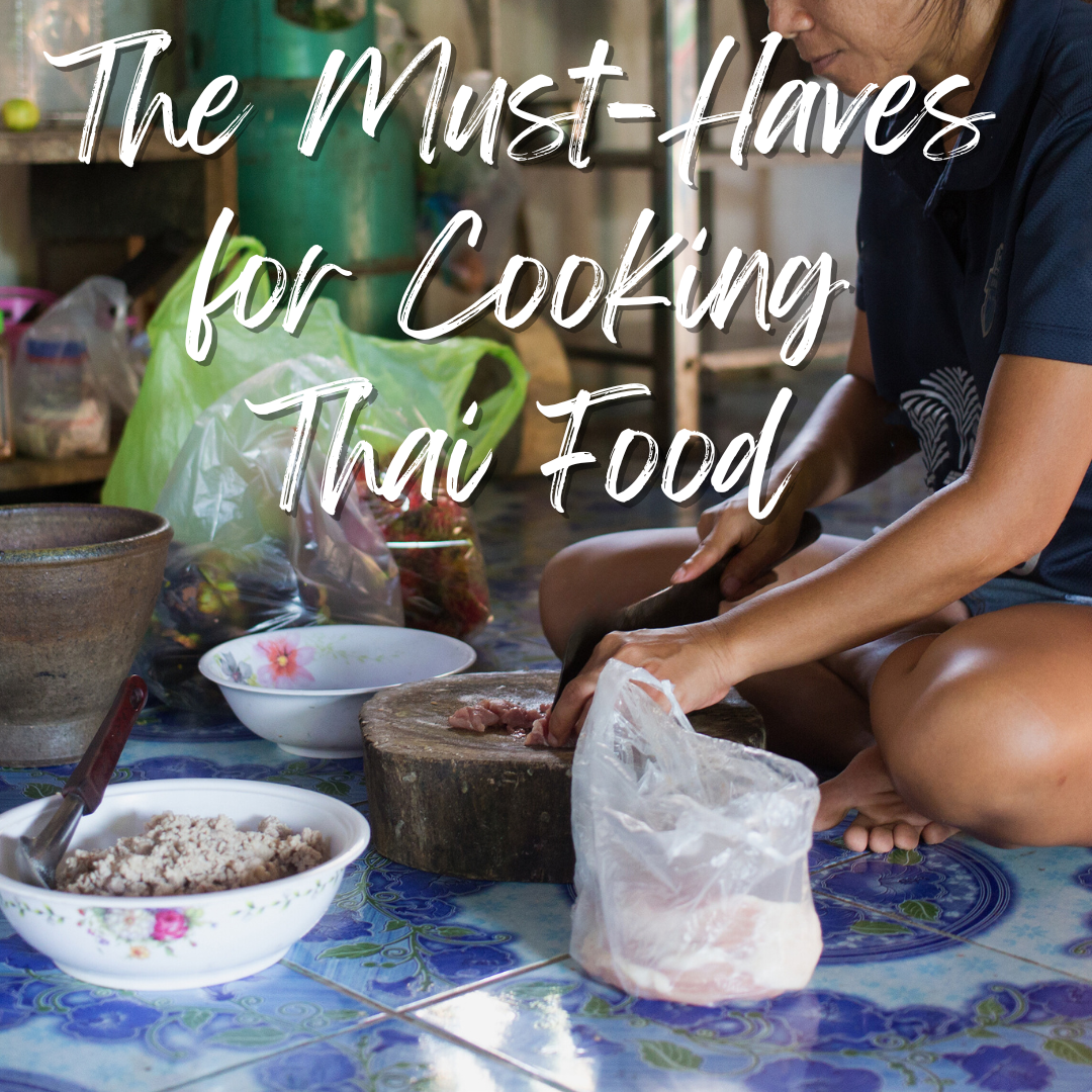 Traditional Thai Kitchen Knife – Handmade Aranyik Iron Knife, 7" Sharp Thin Blade with Wooden Handle | Authentic Thai Chef Tool