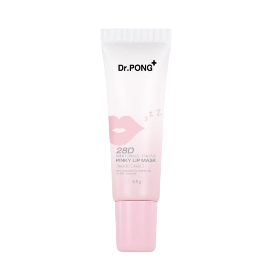 Dr.PONG 28D Whitening Drone Pinky Lip Mask 8.5g – Brightening Lip Mask with Vitamin C, Arbutin & Peptides | Hydrating Overnight Lip Treatment