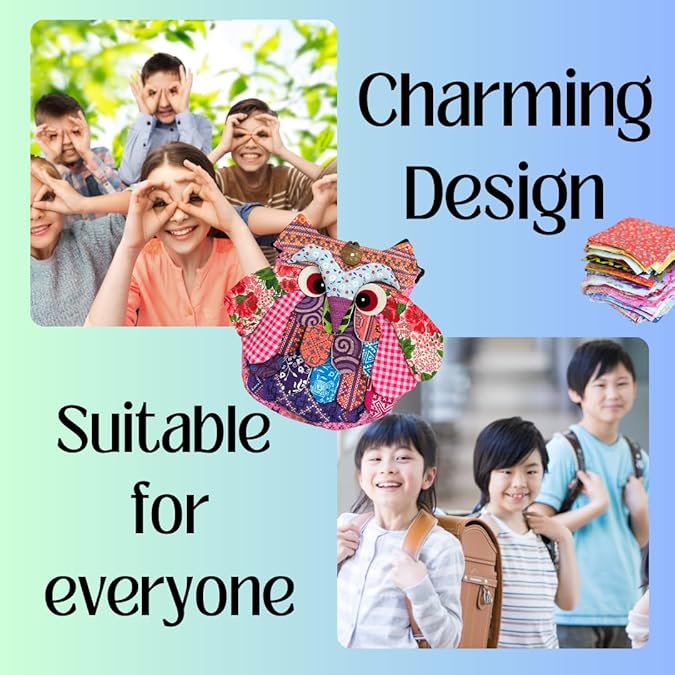 Handmade Thai Owl Patchwork Fabric Bag – Unique Cotton Tote for Daily use