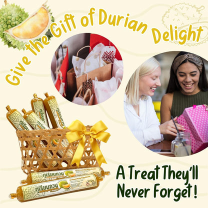Thai Monthong Durian Paste: Creamy Exotic Fruit Spread (100g)