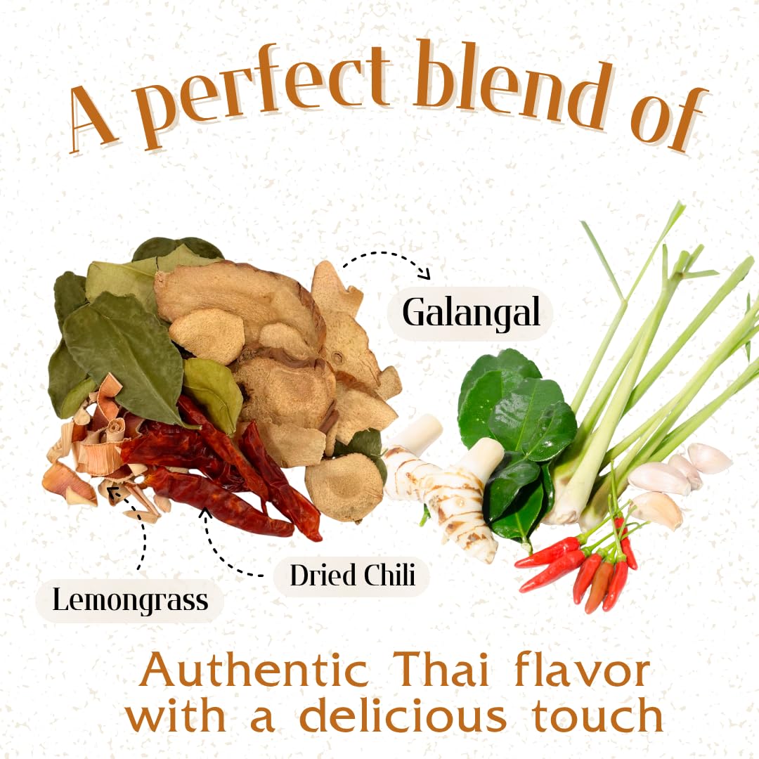 Tom Yum Soup Spices Set 40g – Authentic Thai Herbal Spice Blend for Hot &amp; Sour Soup