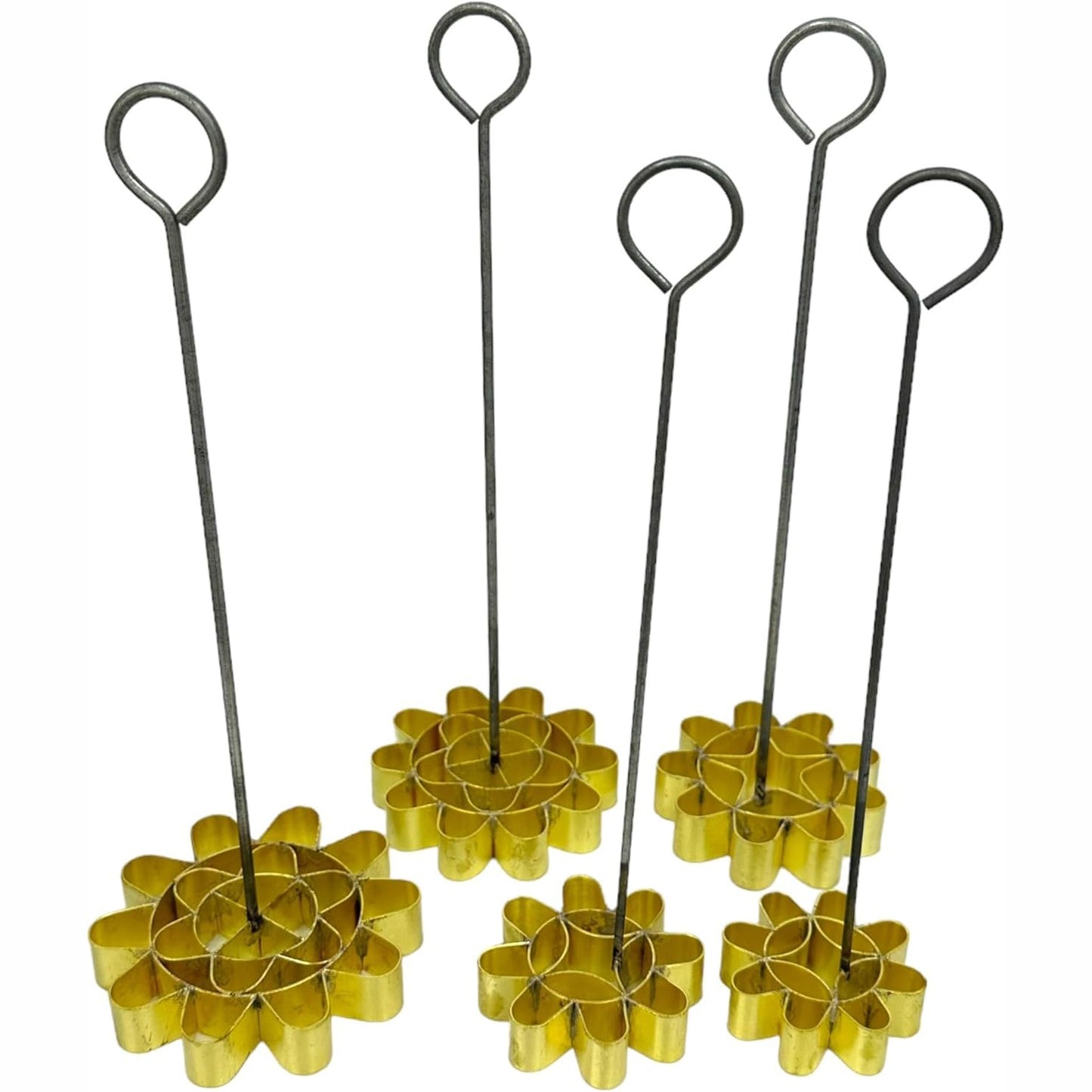 Thai Fried Flower Cake Mold – Brass Dok Jok / Kembang Goyang Dessert Maker