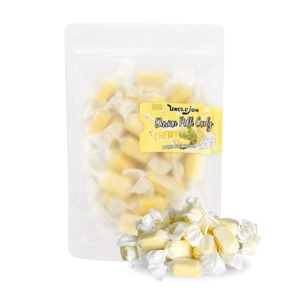 Thai Durian Milk Candy 110g – Soft & Chewy Milk Toffee with Real Durian, Creamy Tropical Candy, Authentic Thai Sweet Snack