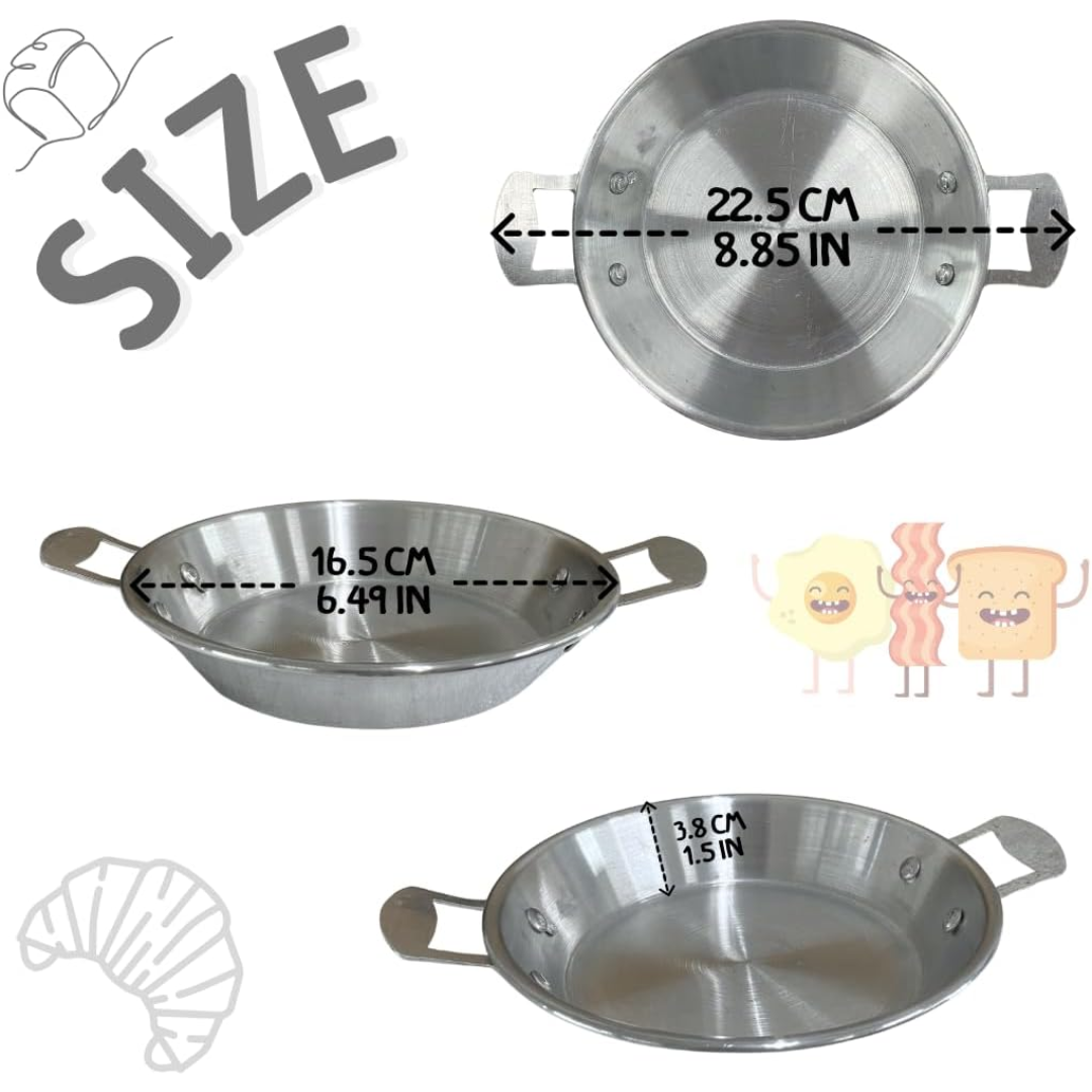 Versatile Thai Kai-Kra-Ta (ไข่กระทะ) Breakfast Pan 6 Inch Traditional Thai Cooking Pan for Fried Eggs, Omelets, Stir-Fry & Everyday Meals