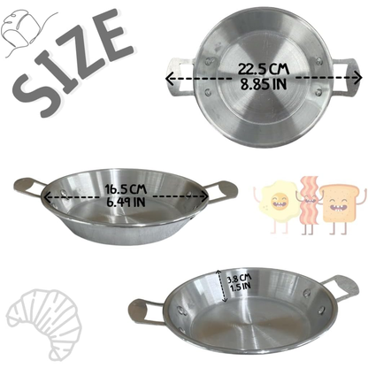 Versatile Thai Kai-Kra-Ta (ไข่กระทะ) Breakfast Pan 6 Inch Traditional Thai Cooking Pan for Fried Eggs, Omelets, Stir-Fry & Everyday Meals