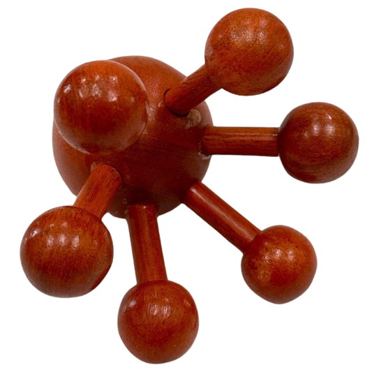 Thai Traditional Massage Wooden Massager Tool – Spider Shape Multi Trigger Point Press | Full Body Thai Wooden Massager by UNCLEJUM