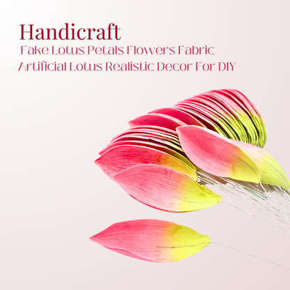 UNCLEJUM Artificial Lotus Flower Petals 50pcs – 3 Inch Realistic Fabric Petals for DIY Floral Arrangements, Crafts & Decorations