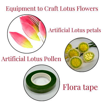 UNCLEJUM Artificial Lotus Flower Petals 50pcs – 3 Inch Realistic Fabric Petals for DIY Floral Arrangements, Crafts & Decorations