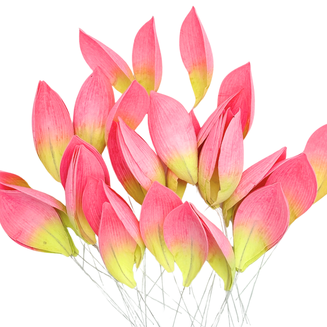 UNCLEJUM Artificial Lotus Flower Petals 50pcs – 3 Inch Realistic Fabric Petals for DIY Floral Arrangements, Crafts & Decorations