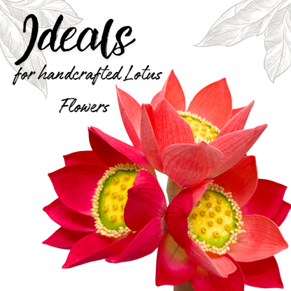 UNCLEJUM Artificial Lotus Flower Petals 50pcs – 3 Inch Realistic Fabric Petals for DIY Floral Arrangements, Crafts & Decorations