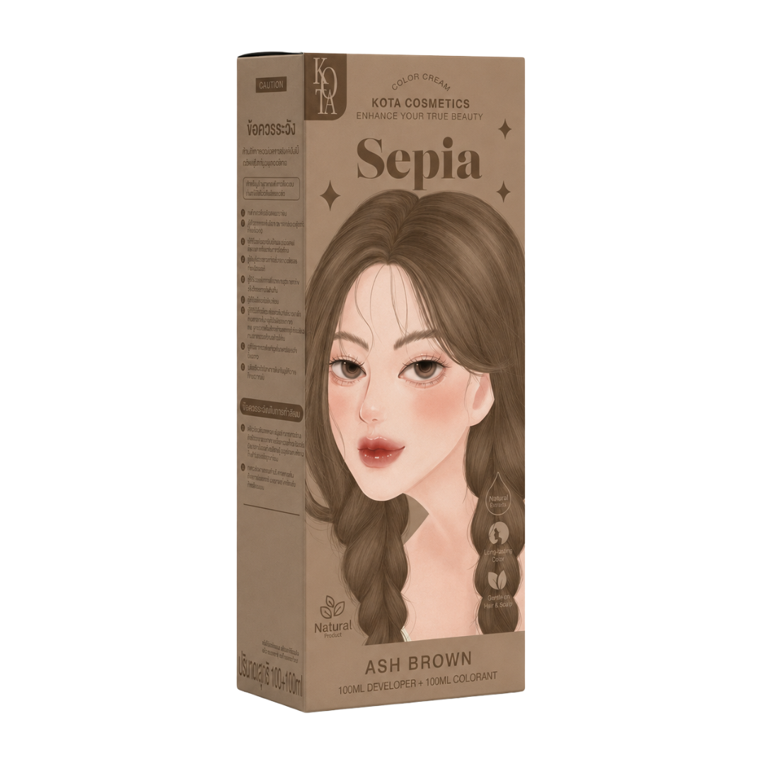 KOTA Cosmetics Color Cream – Hair Color Cream with 12 Shades – 100ml Colorant + 100ml Developer