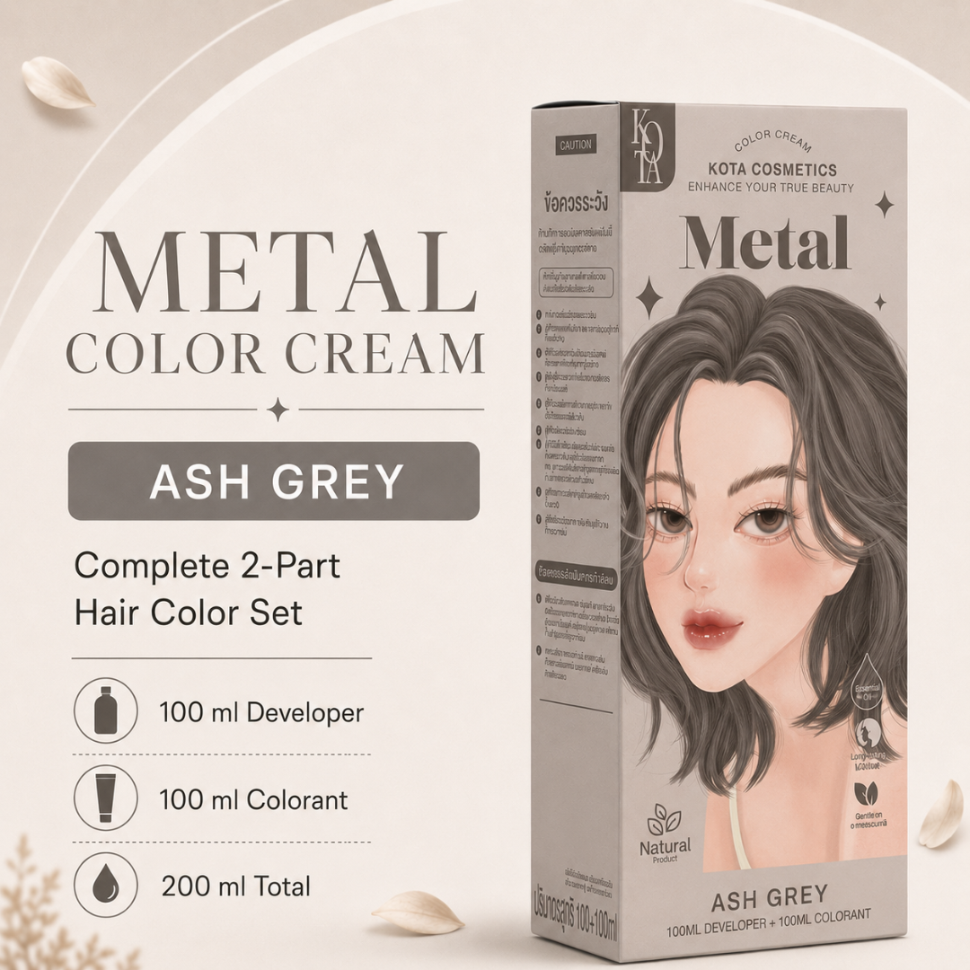KOTA Cosmetics Color Cream – Hair Color Cream with 12 Shades – 100ml Colorant + 100ml Developer