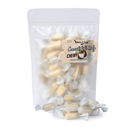 UNCLEJUM Coconut Milk Candy 110g | Soft & Chewy Tropical Candy