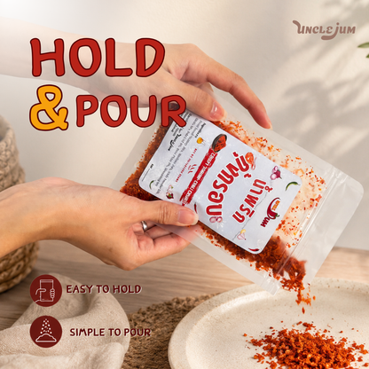 UNCLEJUM Crispy Shrimp Chili Crunch – Thai-Style Spicy Shrimp & Shallot Topping for Rice, Noodles, Salads & More – 110g