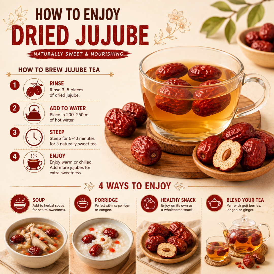 UNCLEJUM Dried Jujube Red Date 200g