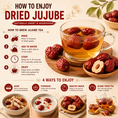 UNCLEJUM Dried Jujube Red Date 200g